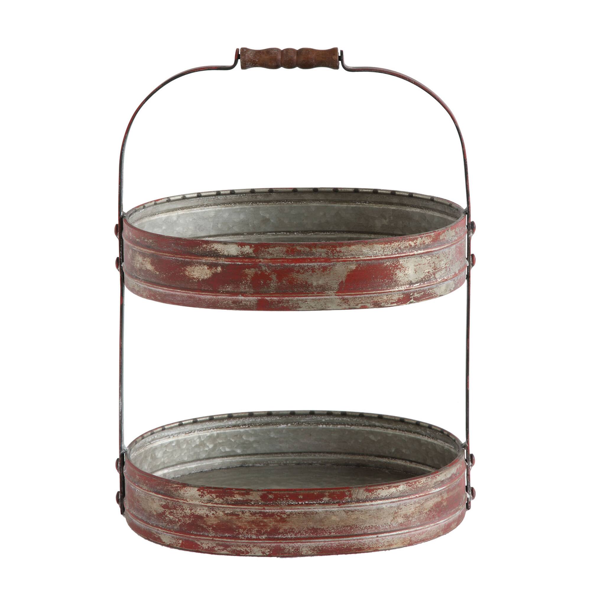 Hello Honey® Red Two Tier Tray
